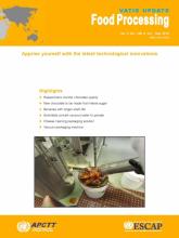 VATIS Update Food Processing . Jul-Sep 2016